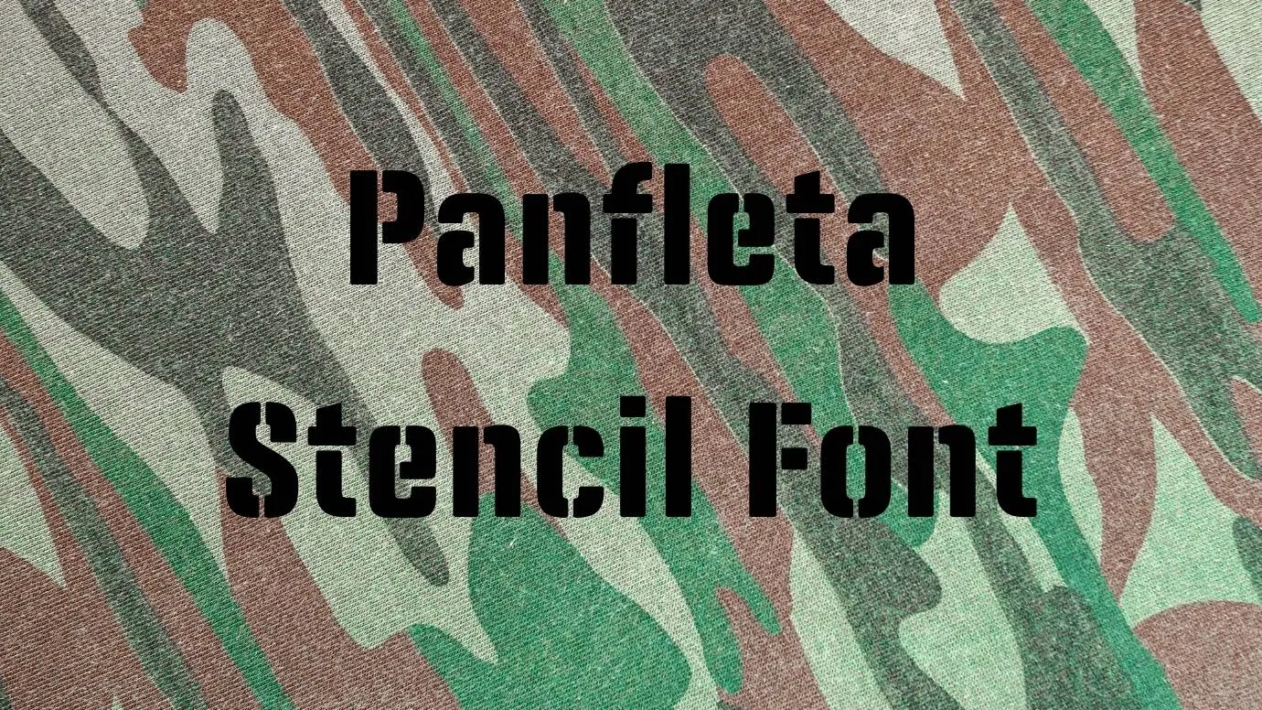 Panfleta Stencil font