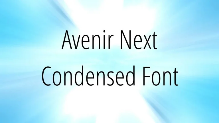 Avenir Next Condensed Font