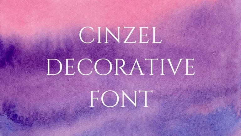 Cinzel Decorative Font