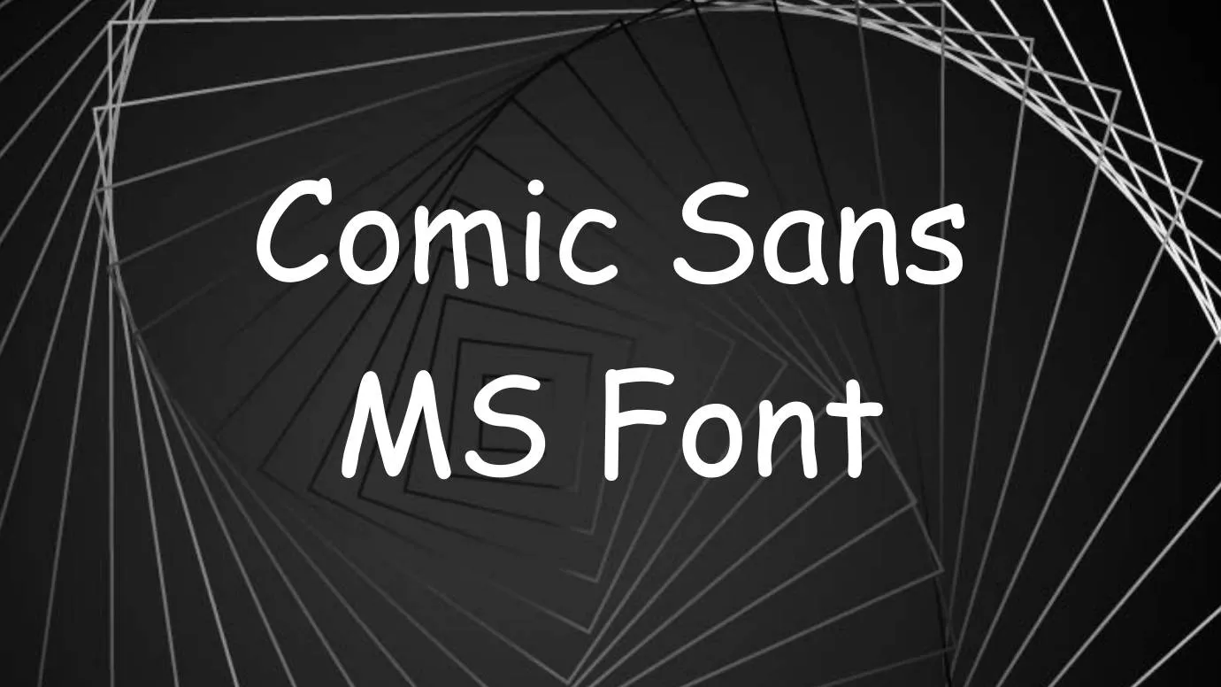 Comic Sans Ms Font