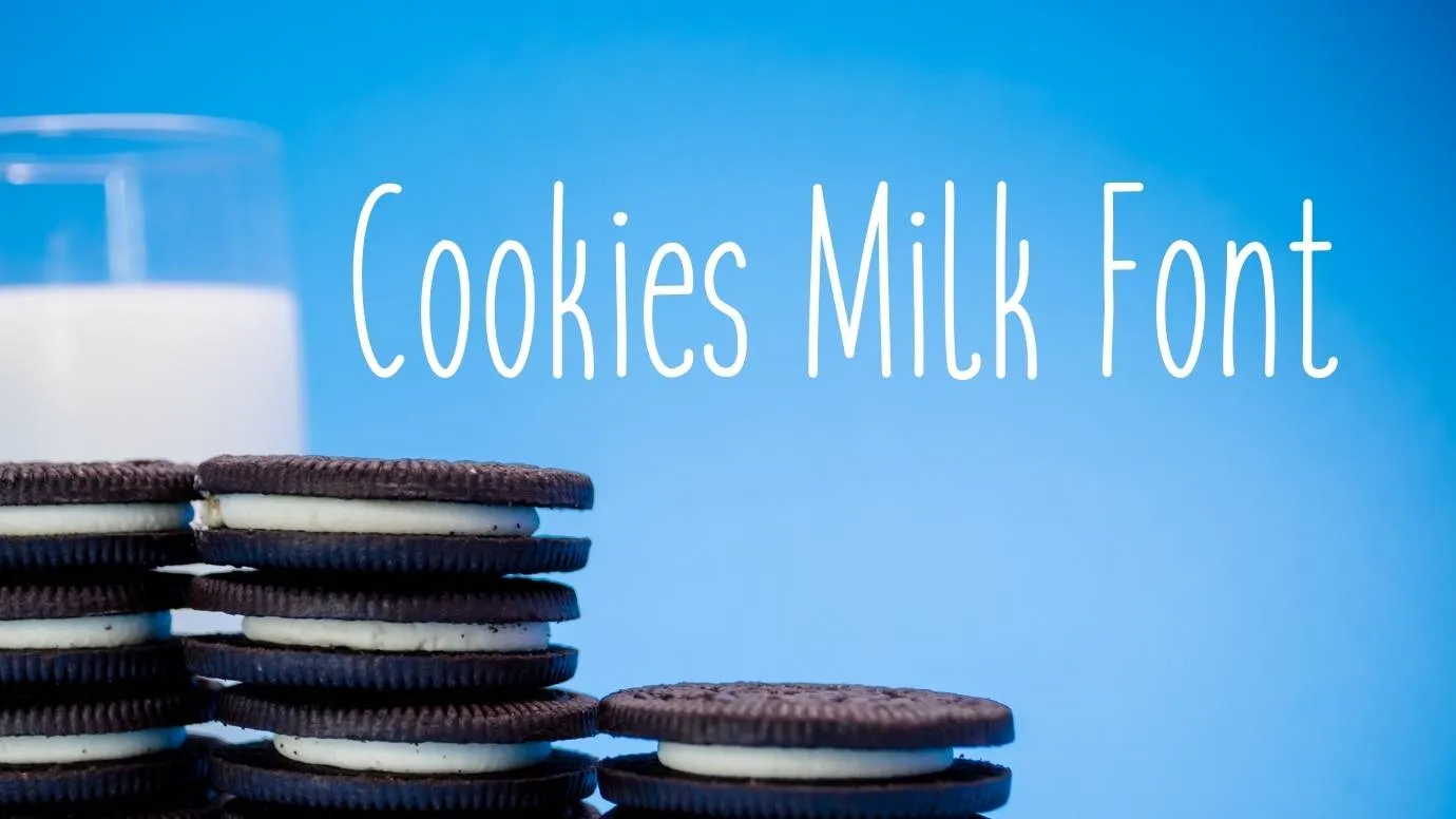 Cookies Milk Font