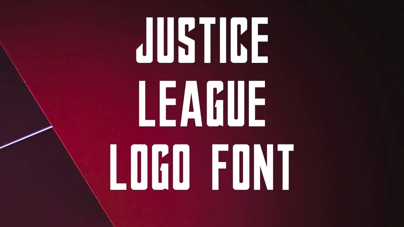 Justice League Logo Font