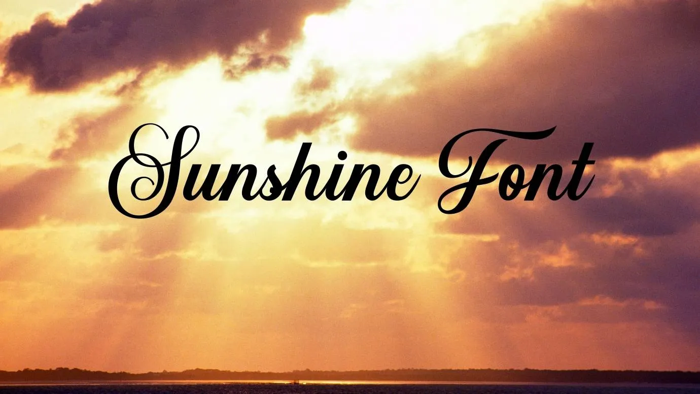 Sunshine Font