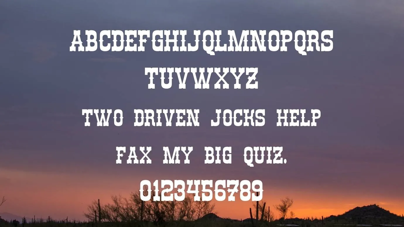 Urban Cowboy Font