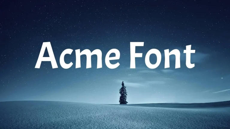 Acme Font