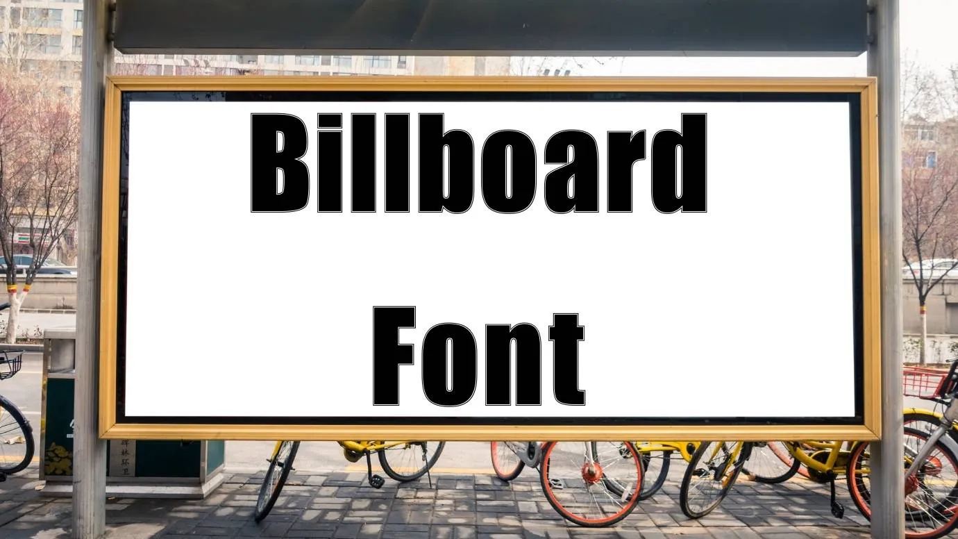 Billboard font
