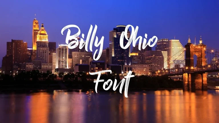 Billy Ohio Font