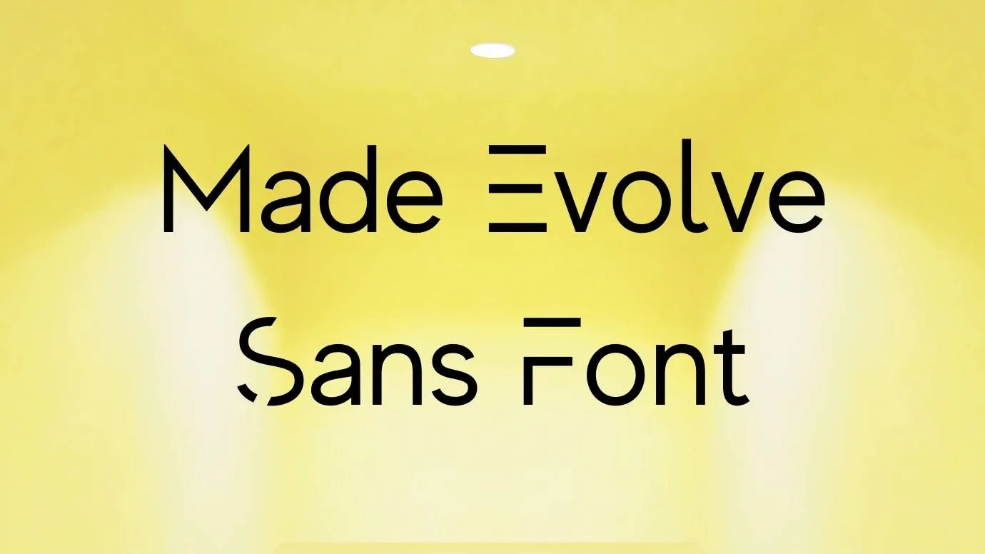 Made Evolve Sans Font