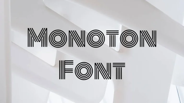 Monoton Font