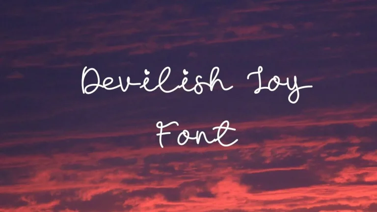 Devilish Joy Font