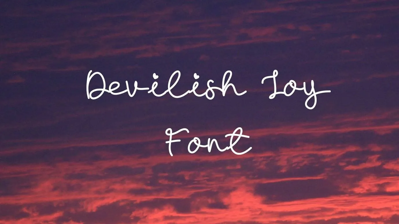 Devilish Joy Font