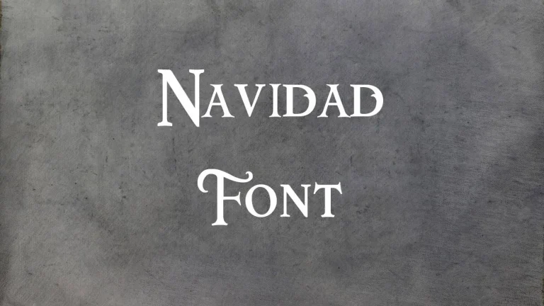 Navidad Font Feature