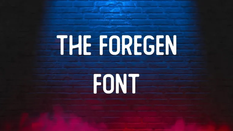 The Foregen Font