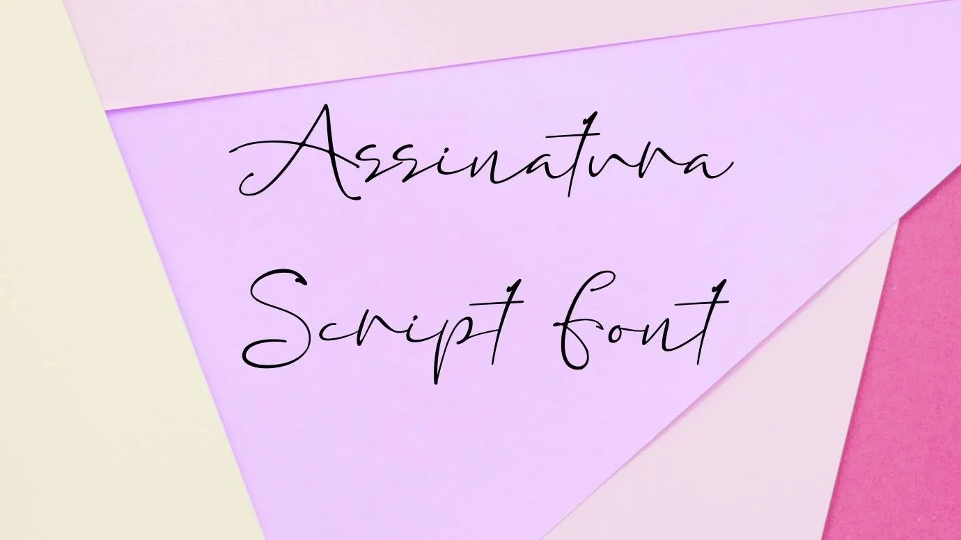 Assinatura Script Font