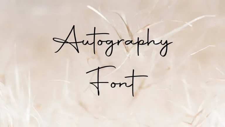 Autography Font