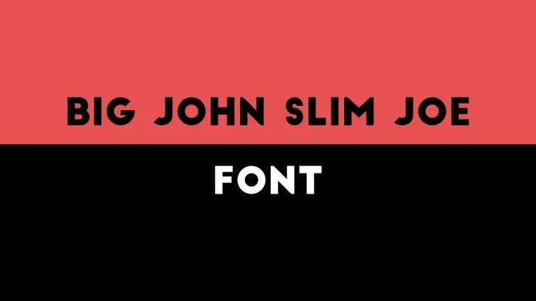 Big John Slim Joe Font