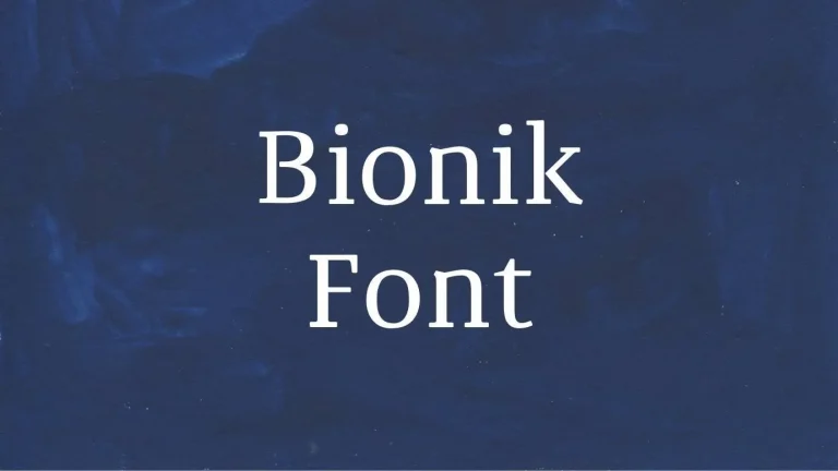 Bionik Font