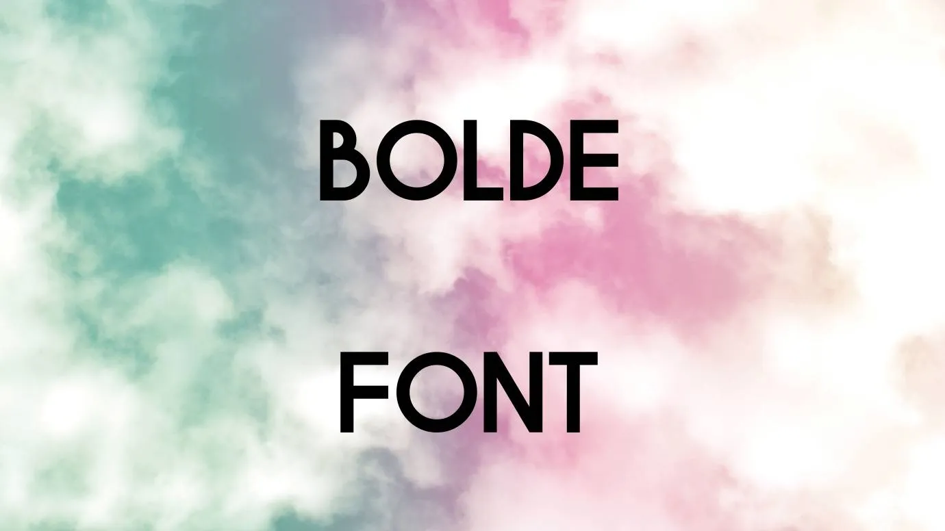 Bolde Font