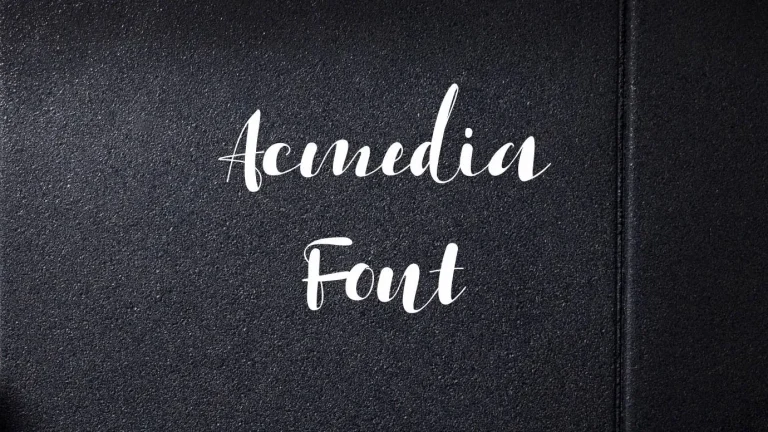Acmedia Font