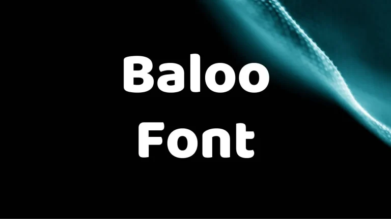 Baloo Font