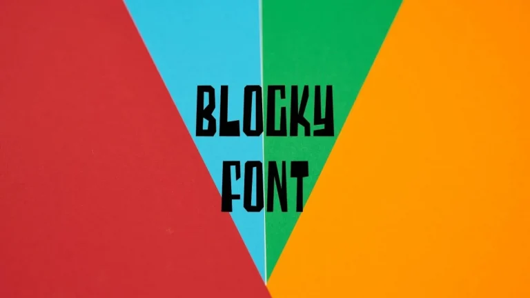Blocky Font