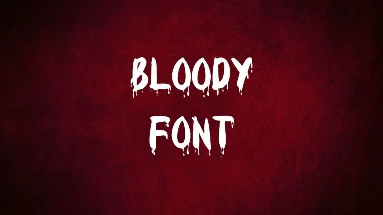 Bloody Font