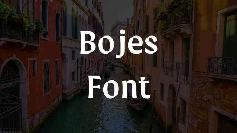 Bojes Font
