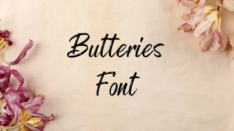 Butteries Font