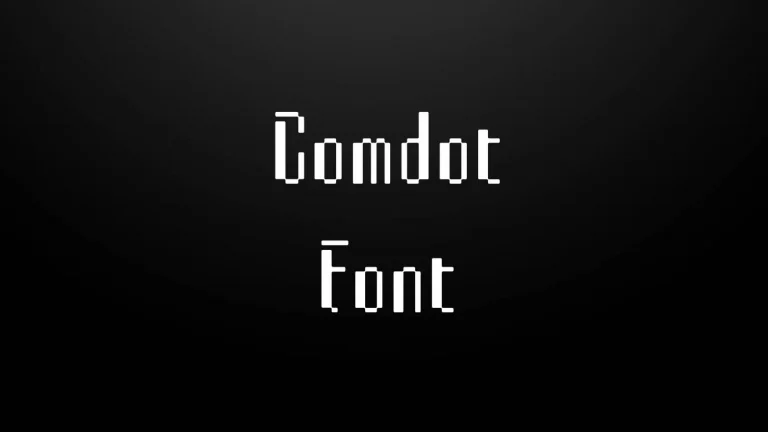 Comdot Font