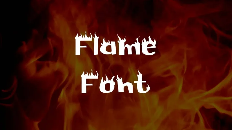 Flame Font