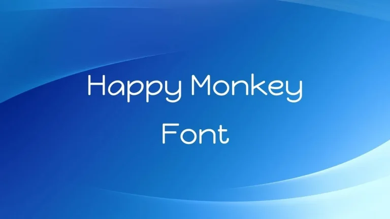Happy Monkey Font