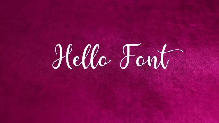 Hello Font