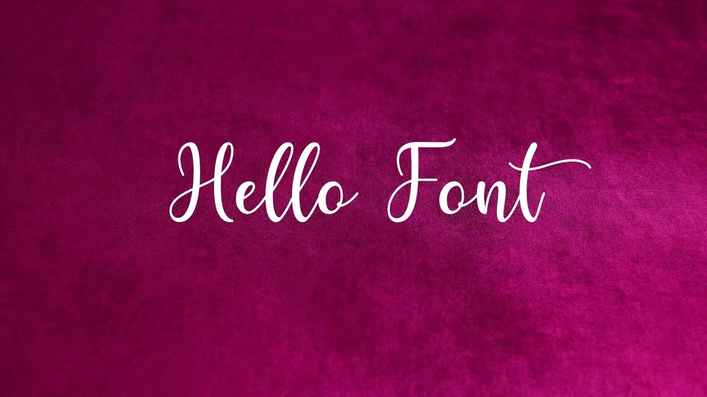 Hello Font