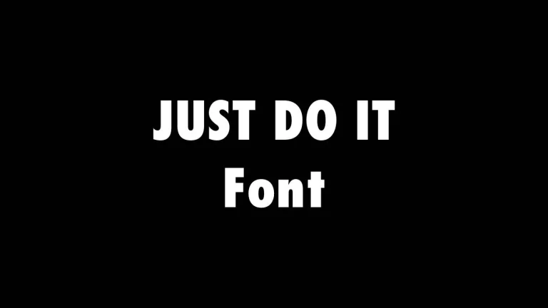 Just Do It Font