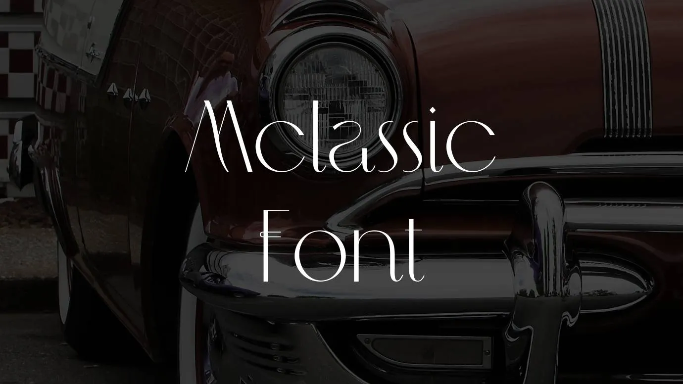 Mclassic Font