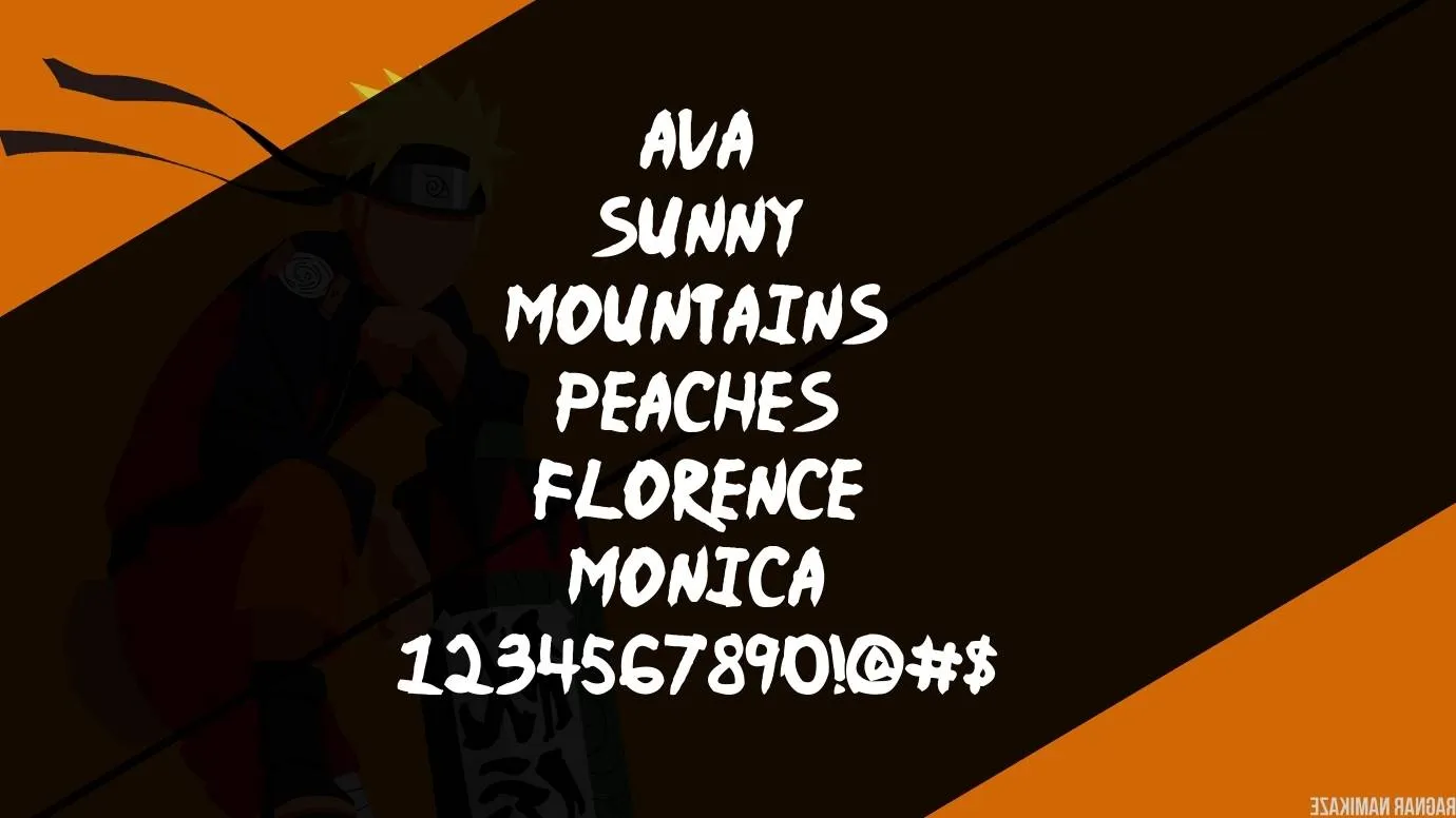 Ninja Naruto Font