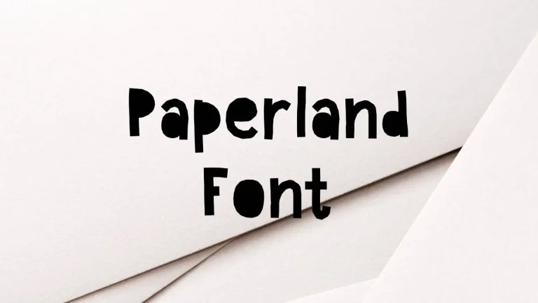 Paperland Font