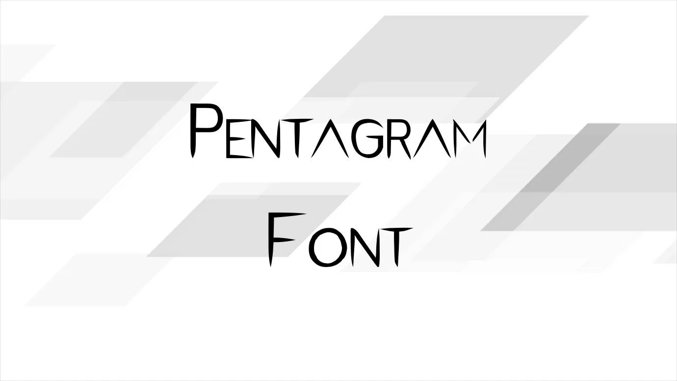 Pentagram Font