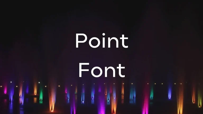 Point Font
