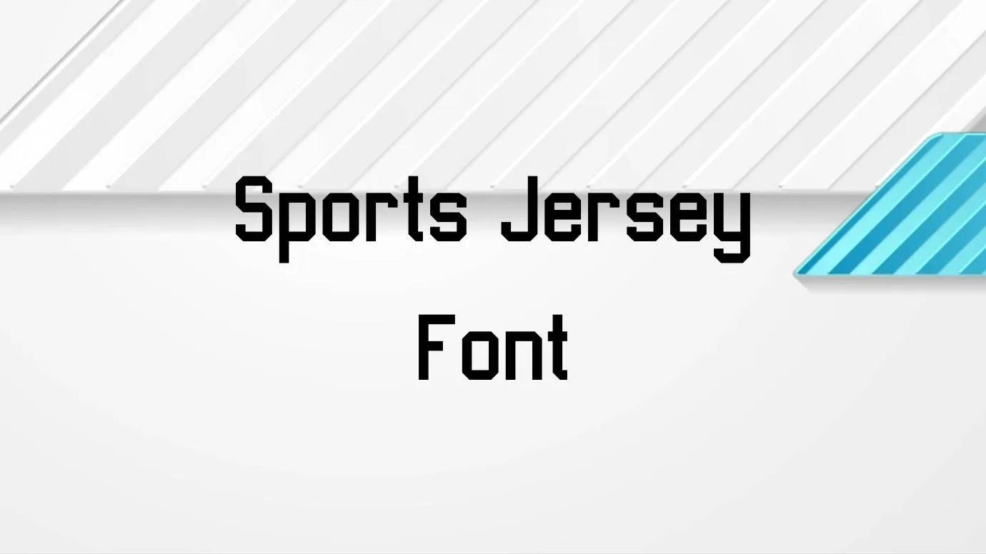 Sports Jersey Font