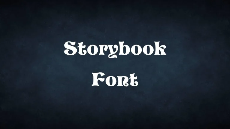Storybook Font