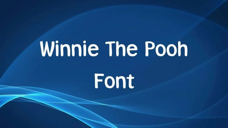 Winnie the Pooh Font