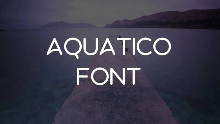 Aquatico Font