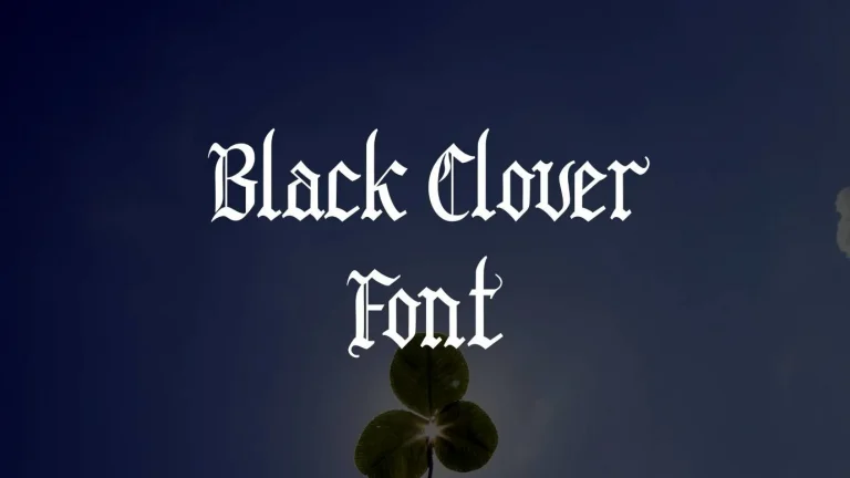 Black Clover Font