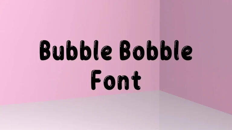 Bubble Bobble Font