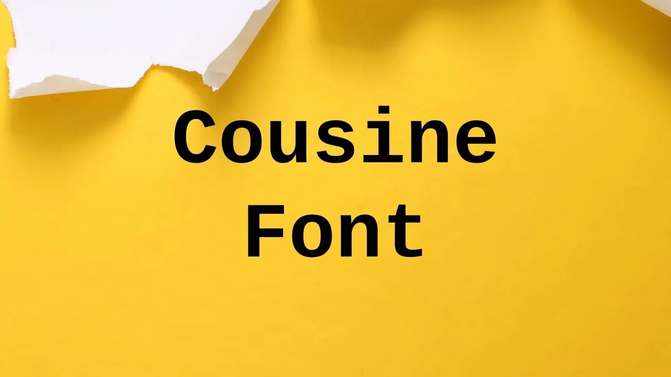 Cousine Font