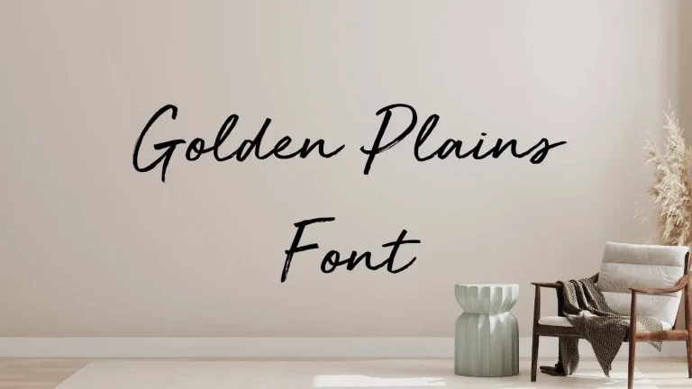 Golden Plains Font