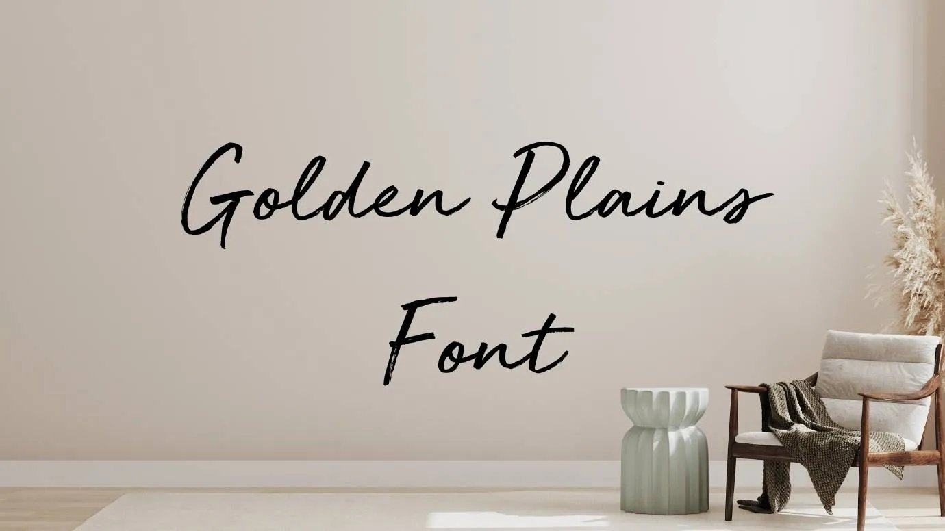 Golden Plains Font