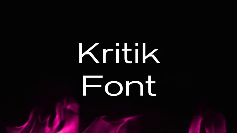 Kritik Font
