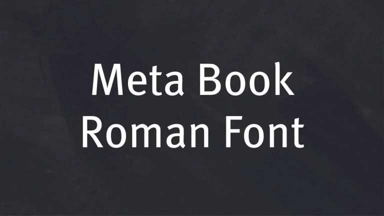 Meta Book Roman Font